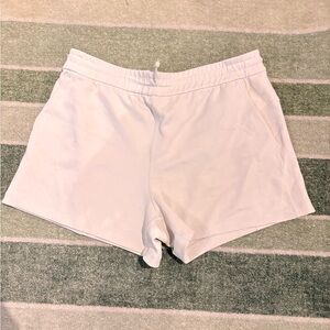 lululemon sweat shorts in ivory / bone